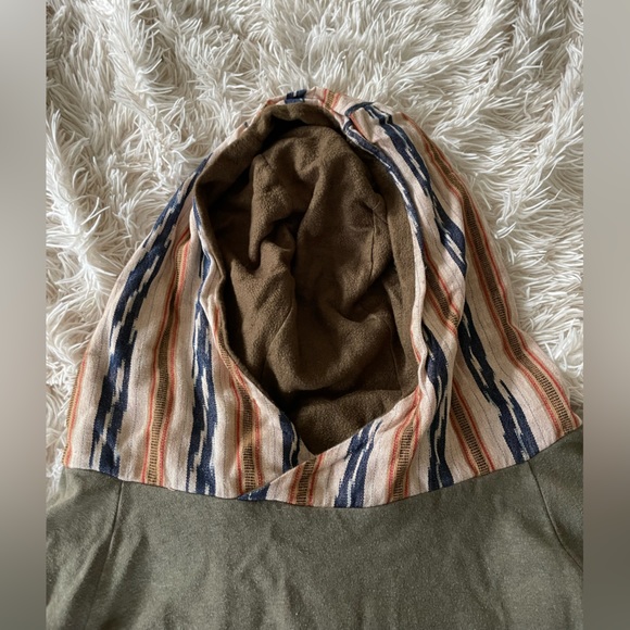 Handmade Hemp and Bamboo fleece Rooted Sprout cropped hoodie size small - Picture 3 of 7